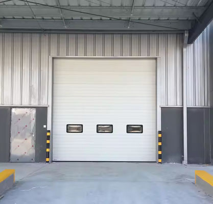 İsteğe bağlı havalandırma çelik yalıtımlı bölüm kapıları özel ihtiyaçlar için galvanizli çelik yalıtımlı garaj kapısı